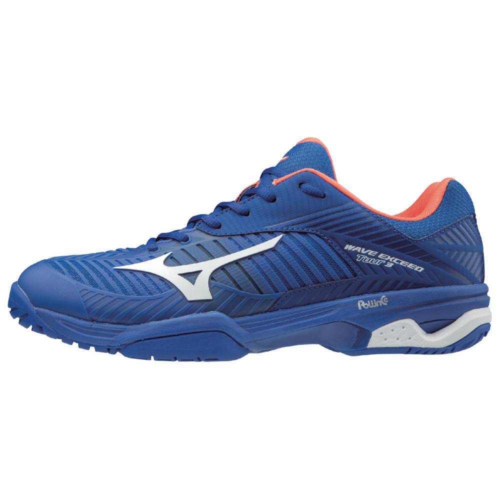 Mizuno Wave Exceed Tour 3 AC - Erkek Tenis Ayakkabısı - Mavi Türkiye (FAZNYB-132)